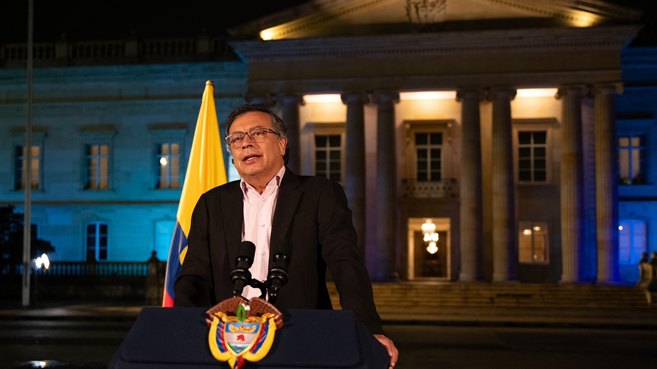 Foto del presidente de la República de Colombia, Gustavo Petro Urrego