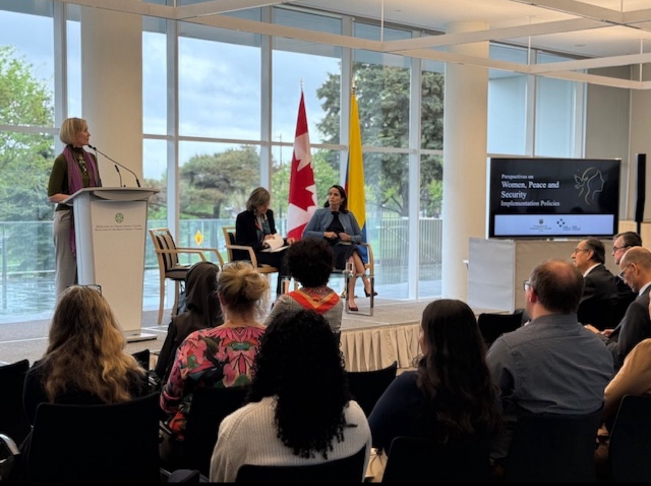 Panel Perspectives on Women, Peace and Security Implementation Policies. Delegación del Aga Khan 22 de Mayo de 2023, Ottawa.