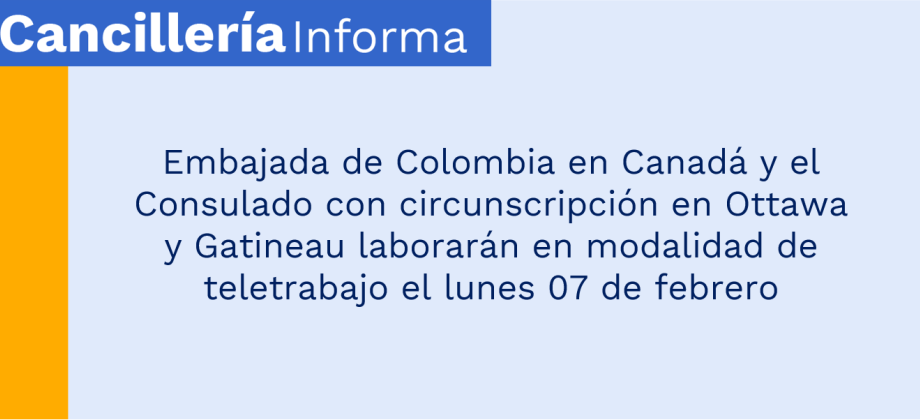 teletrabajo el lunes 07 de febrero